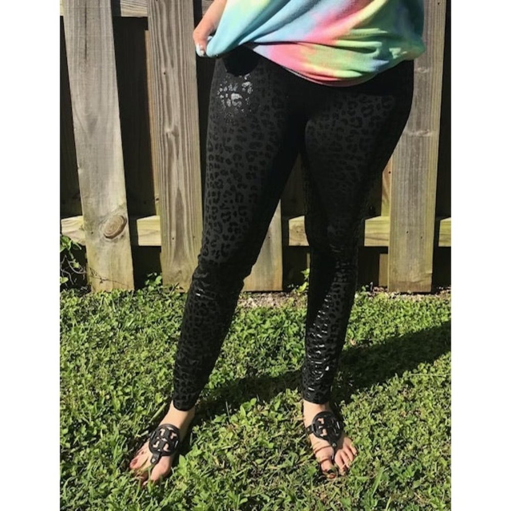 Shirley & Stone Leopard Footless Tights